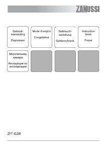Manual Zanussi ZFT 410 W Freezer