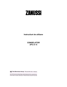 Manual Zanussi ZFU 21 S Congelator
