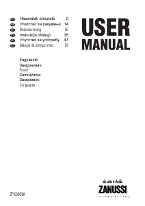 Manual de uso Zanussi ZFX 305 W Congelador