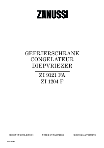 Bedienungsanleitung Zanussi ZI 1204 F Gefrierschrank