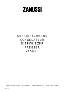 Bedienungsanleitung Zanussi ZI 5120 F Gefrierschrank