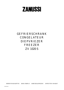 Manual Zanussi ZV 1020 S Freezer