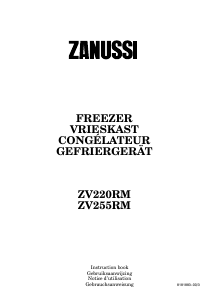 Mode d’emploi Zanussi ZV 220 RM Congélateur