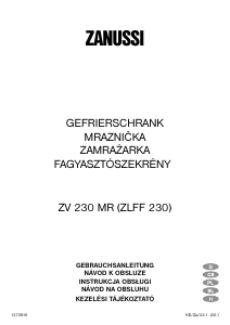 Bedienungsanleitung Zanussi ZV 230 MR Gefrierschrank