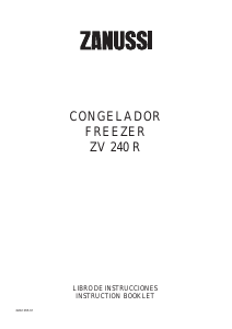 Manual de uso Zanussi ZV 240 R Congelador