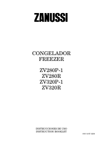 Manual de uso Zanussi ZV 320 P-1 Congelador