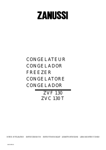 Manual Zanussi ZVC 130 T Congelador
