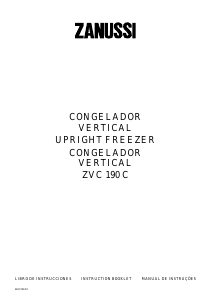 Manual de uso Zanussi ZVC 190 C Congelador