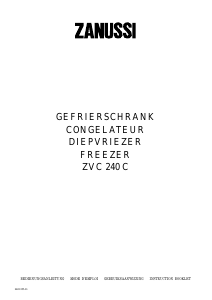 Manual Zanussi ZVC 240 C Freezer