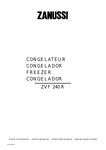Manual Zanussi ZVF 240 R Freezer