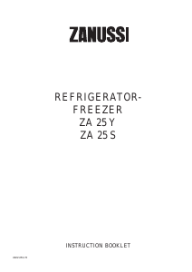 Manual Zanussi ZA25S Fridge-Freezer