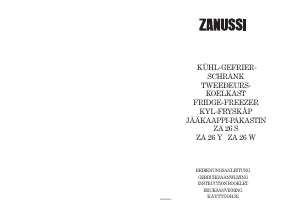 Bedienungsanleitung Zanussi ZA26Y Kühl-gefrierkombination