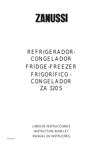 Manual de uso Zanussi ZA320S Frigorífico combinado