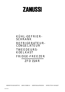 Manual Zanussi ZD15/4R Fridge-Freezer