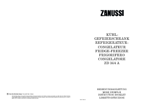 Handleiding Zanussi ZD16/4A Koel-vries combinatie