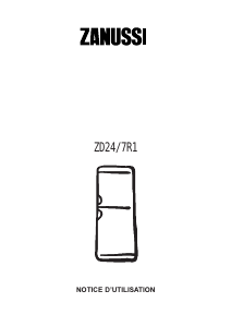 Mode d’emploi Zanussi ZD314R Réfrigérateur combiné