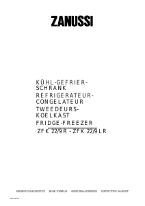 Manual Zanussi ZFK22/9LR Fridge-Freezer