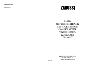 Handleiding Zanussi ZI2304/2T Koel-vries combinatie