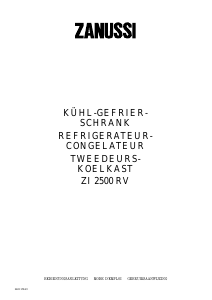Bedienungsanleitung Zanussi ZI2500RV Kühl-gefrierkombination