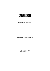 Manual Zanussi ZI3103RV Combina frigorifica