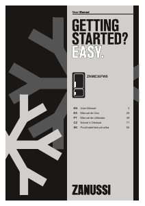 Manual Zanussi ZNME36FW0 Frigorífico combinado