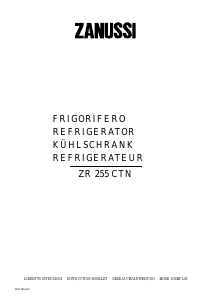 Bedienungsanleitung Zanussi ZR255CTN Kühl-gefrierkombination