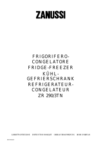Mode d’emploi Zanussi ZR290/3TN Réfrigérateur combiné