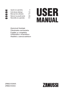 Manual Zanussi ZRB33100WA Combina frigorifica