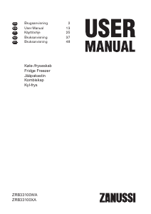 Bruksanvisning Zanussi ZRB33100XA Kjøle-fryseskap