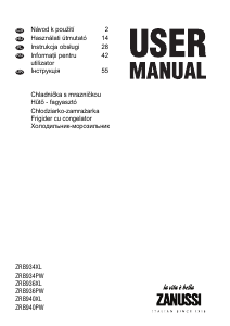 Manual Zanussi ZRB934PW Combina frigorifica