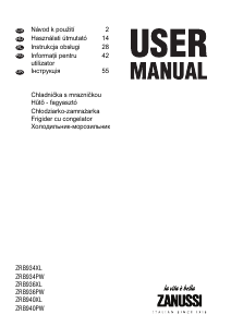 Manual Zanussi ZRB934XL Combina frigorifica