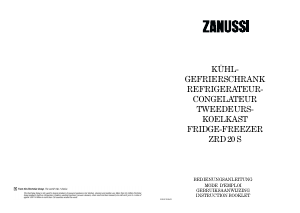 Manual Zanussi ZRD20S Fridge-Freezer