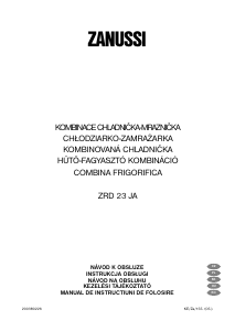 Instrukcja Zanussi ZRD23JA Lodówko-zamrażarka