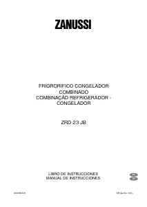 Manual de uso Zanussi ZRD23JB8 Frigorífico combinado