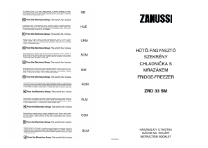 Handleiding Zanussi ZRD33SM Koel-vries combinatie