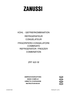Manuale Zanussi ZRT623W Frigorifero-congelatore