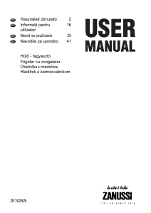 Manual Zanussi ZRT628W Combina frigorifica
