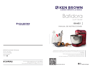Manual de uso Ken Brown KH-451 Batidora de pie