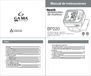 Manual de uso GA.MA BP220 Tensiómetro
