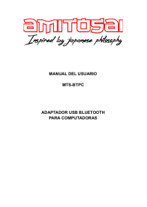 Manual de uso Amitosai MTS-BTPC Adaptador bluetooth