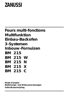 Bedienungsanleitung Zanussi BMC215 Backofen