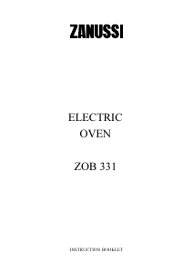 Handleiding Zanussi ZOB331X Oven