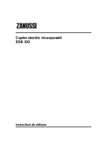 Manual Zanussi ZOB332W Cuptor