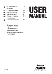 Manual de uso Zanussi ZOB335X Horno