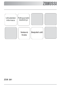 Használati útmutató Zanussi ZOB381X Kemence