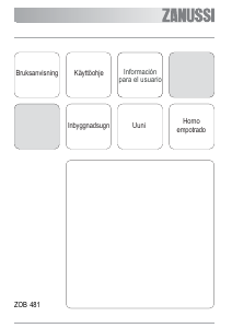 Bruksanvisning Zanussi ZOB481NQ Ugn