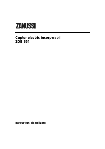 Manual Zanussi ZOB654X Cuptor