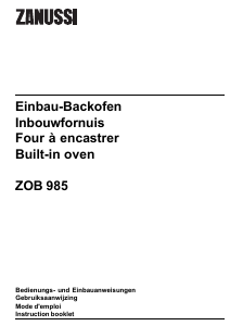 Manual Zanussi ZOB985QX Oven