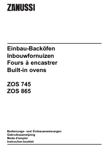 Bedienungsanleitung Zanussi ZOS865QX Backofen