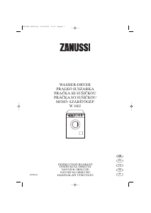 Handleiding Zanussi W1002 Was-droog combinatie